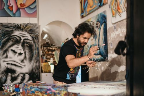 Mostra Mercato Bienno 2022 - Hani Badawi in mostra con le sue opere