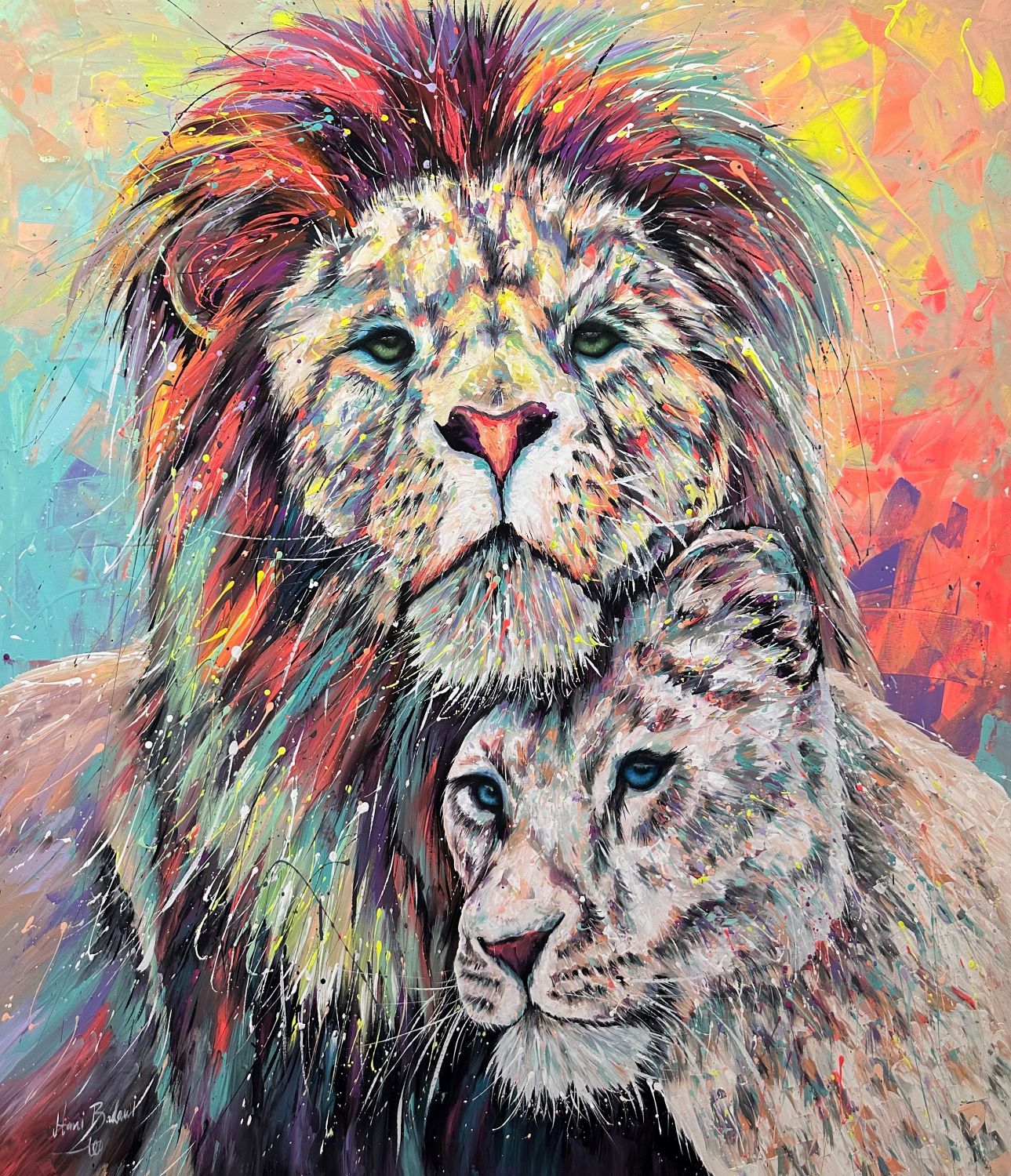 Courage and protection Lion and Lioness