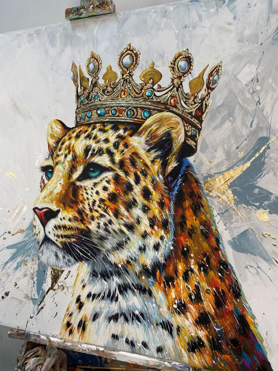 Leopardo Regina in Oro