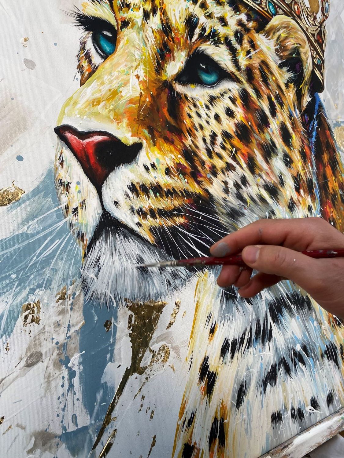 Leopardo Regina in Oro