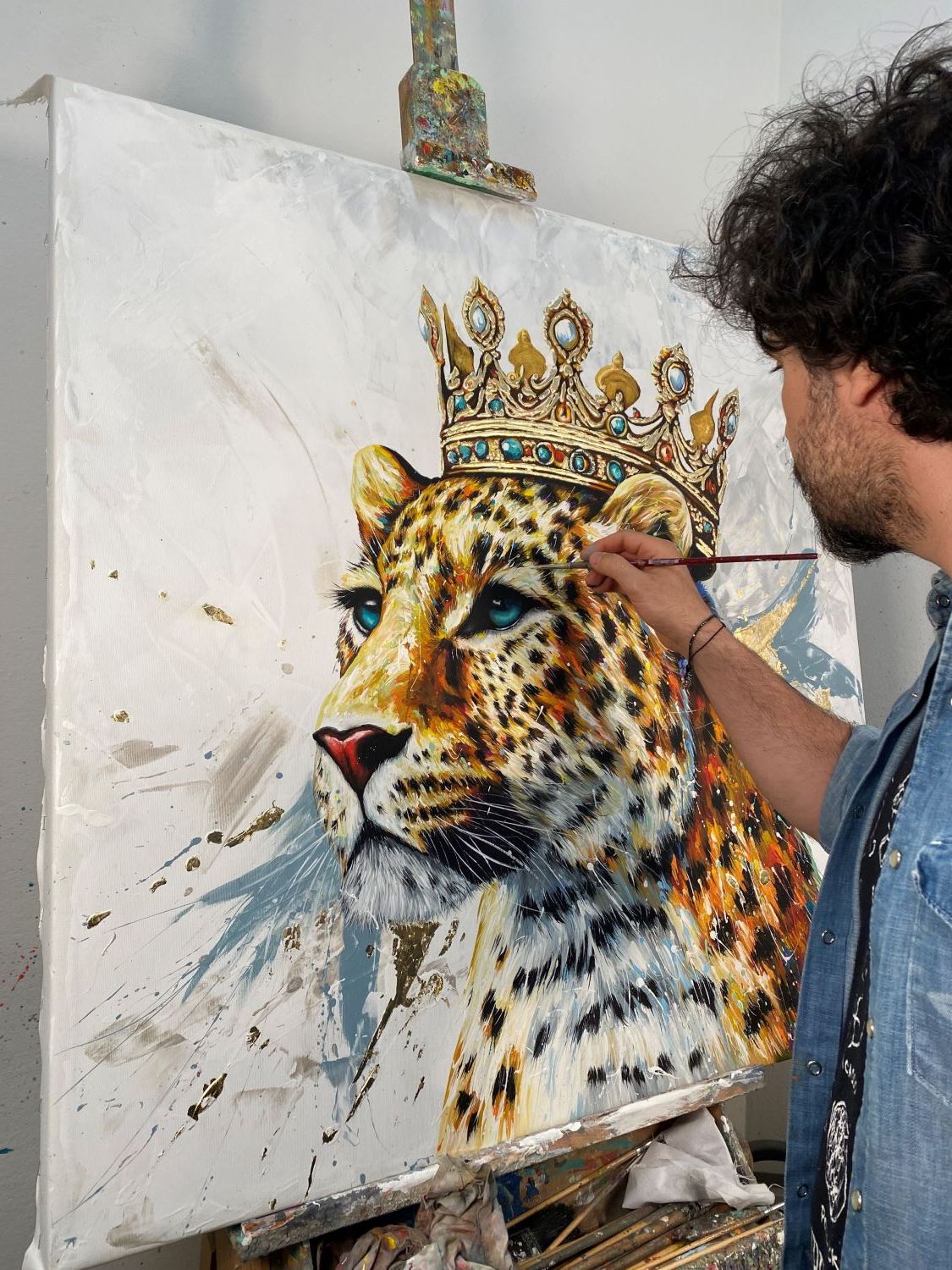 Leopardo Regina in Oro