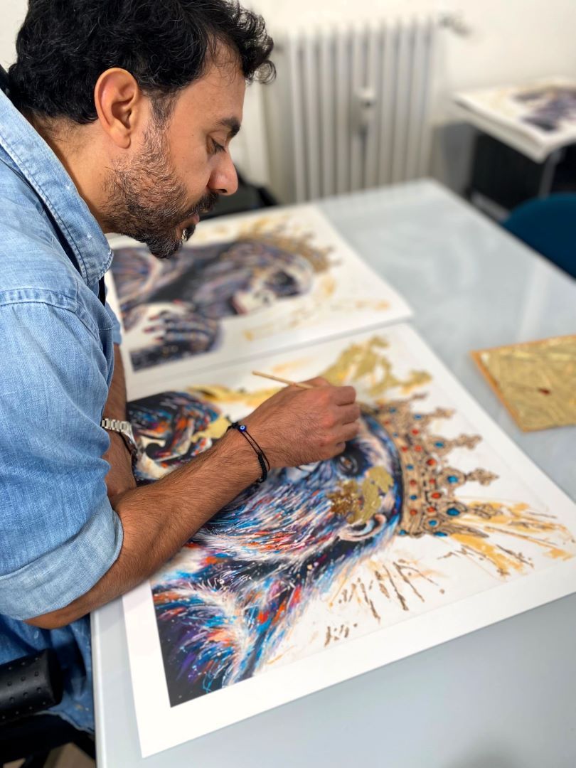 King Gorilla Gold Fine Art Retouché