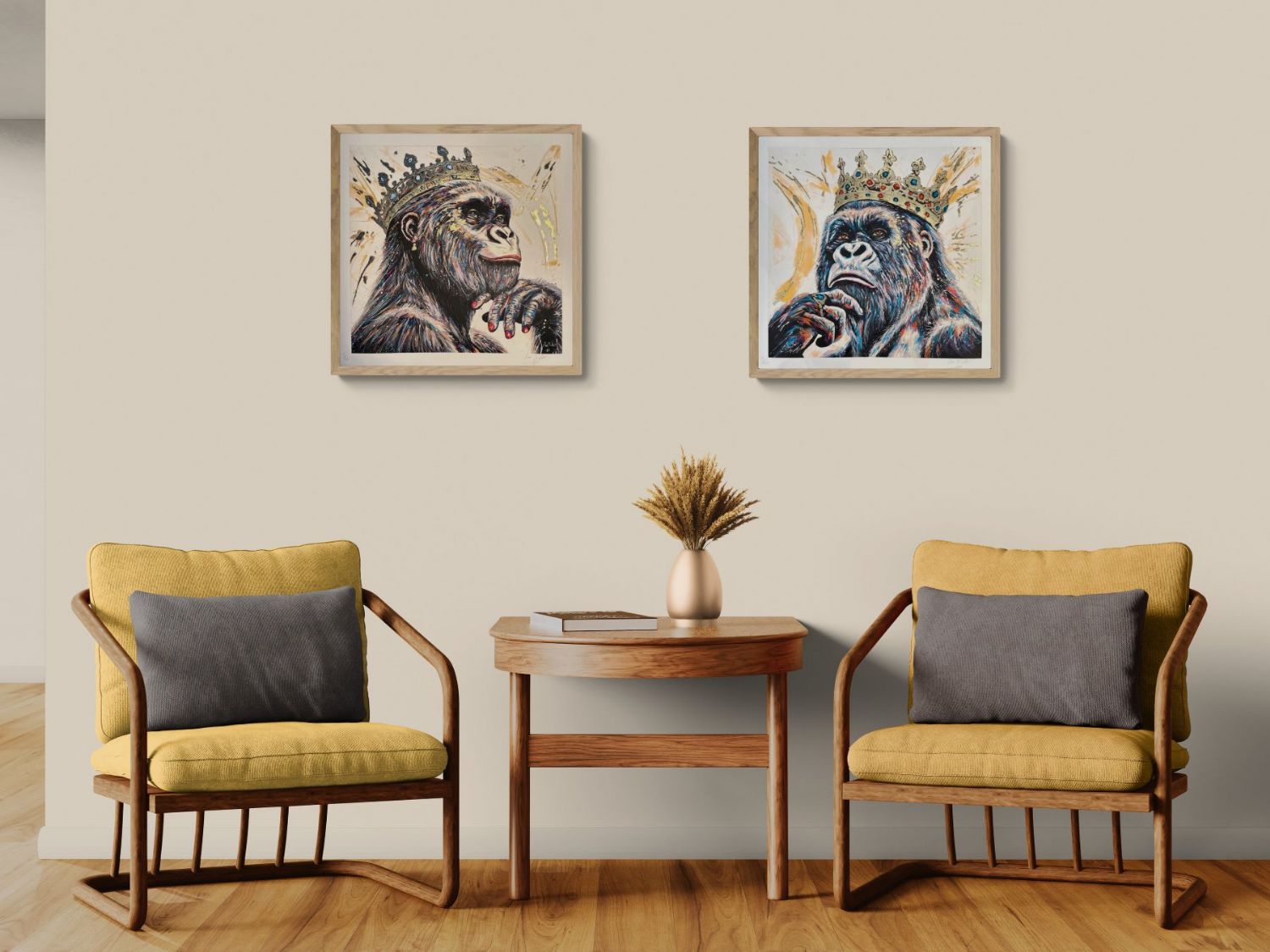 King Gorilla Gold Fine Art Retouché
