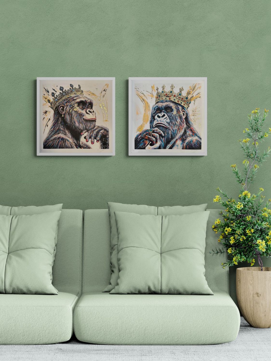 King Gorilla Gold Fine Art Retouché